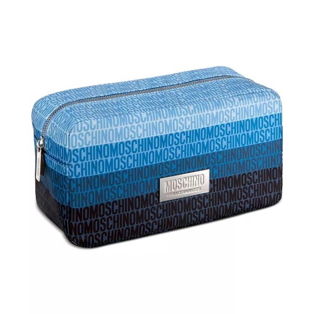 New Large Moschino Fragrances Set Blue Weekend Travel Gym Tote Cosmetics Pouch - Picture 15 of 15